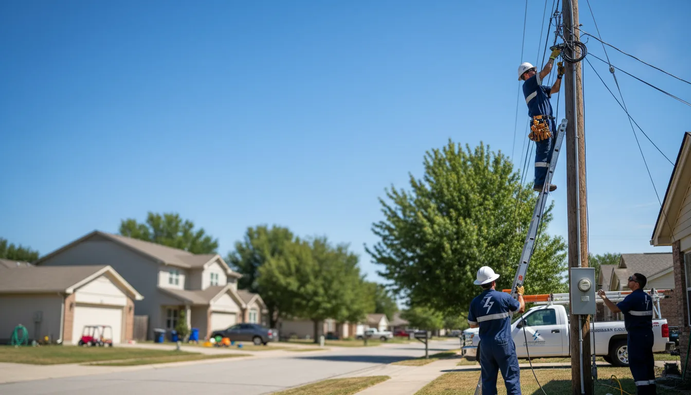 Residential electrician providing installation services in Huntington Station, NY